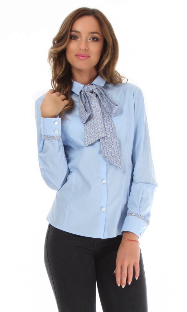 camasa albastra cu funda detasabila